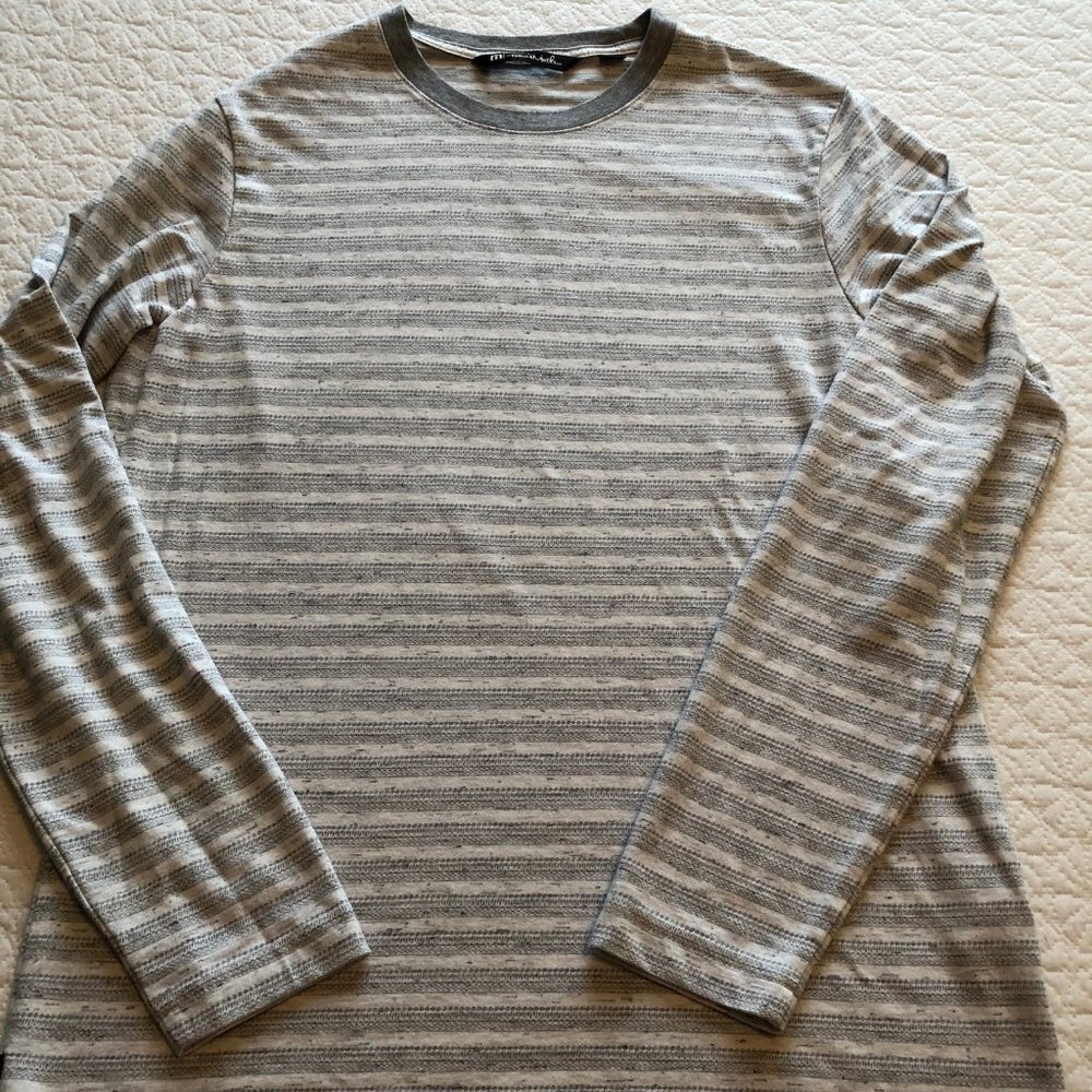 Travis Mathew Women Size Medium Gray 100% Cotton Crew Neck Long Sleeve Pullover - Picture 2 of 7